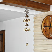 Campana De Metal Doble Colgante Para Decoración De Pared Hogar Patio Cuerda De Alambre De Acero Inoxidable Estilo Moderno Regalo Para Amigo - details 4
