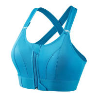 Sujetador Deportivo Ajustable Con Cierre Frontal Y Correa Elástico Para Mujer Shockproof Fitness Yoga Top De Cintura Baja - details 3
