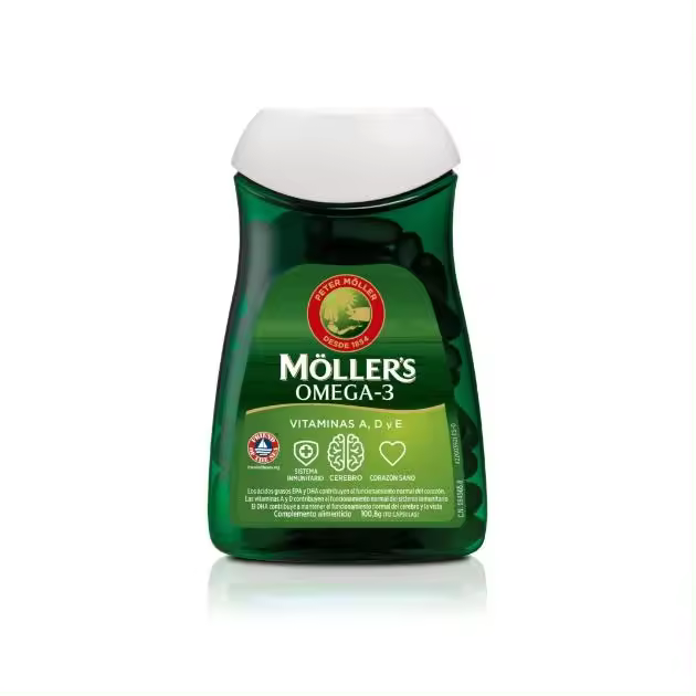 Möller's ® Omega-3 con Vitaminas A, D y E  112 cápsulas - 1
