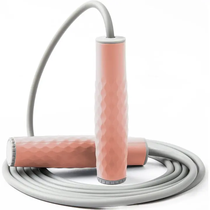 Cuerda para saltar con peso, Cuerda para saltar profesional con longitudinal ajustable y alojamientos de silicona - 1