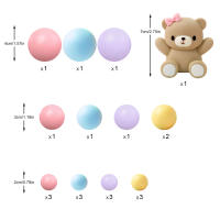Toppers De Pasteles Para Baño De Rosas Rosa Decoración De Fiesta De Baño De Rosas Para Bebés Niño Y Niña Adornos De Galleta De Dibujos Animados Y Colores Sólidos Para Fiestas De Bebés - details 14