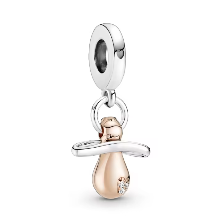 Pandora Moments Charm Colgante en oro rosa de 14k Chupete Bebé 781490C01 , para Mujer - 1