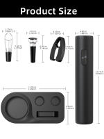 Juego De Abrevidrios Eléctricos Para Vino Y Cerveza Con Abreborrachos Y Abrebotellas Automáticos Operado Por Batería Accesorios De Cocina - details 1