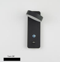 Lámpara De Pared Moderna Para Interior Con Interfaz USB Y Iluminación LED Táctil De 3 Colores Para Sala De Estar Dormitorio Pasillo - details 4
