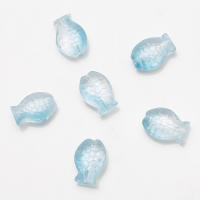 30Pcs Colgante De Vidrio Colorido Para Pulsera DIY Agujero Medio Pez Gradiente 10x14 Pulgadas Adornos De Moda Sin Metal Proveniente De China Continental - details 16