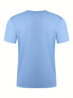 Camiseta De Verano Para Hombre Algodón Puro 100% Estilo Casual Ajuste Suelto Tallas Grandes Con Patrón De La Landing En La Luna Cuello Redondo Manga Corta - details 8