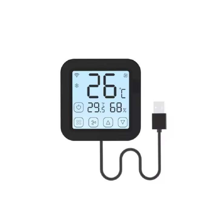 Termostato Digital de Ambiente Negro con Pantalla Táctil WiFi Smart TUYA, Compatible con Google y Alexa - Marca DEMASLED - 1
