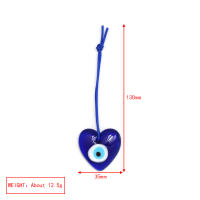 Lucky Eye Glass Drop Aceite Turco Mal De Ojo Colgante De Corazón De Mano De Fatima Para Puerta De Cuerda Tejida Joyería Para Hombres Y Mujeres Llavero De Moda - details 34