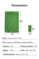 Colchón Inflable Doble Para Acampar Externo Muy Ancho Almohadilla De Descanso Ultraligera Plegable Para Viaje En Coche - details 6