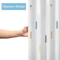 Poliéster Impermeable Cortina Bañera con 12 Ganchos para Ducha y Baño 180x200CM - details 4