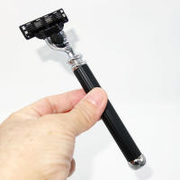 iRAZOR Clásica Triple Lámina 3 Capas Mach 3 Cepillo De Barba De Seguridad Para Hombres Eliminación De Vello En Rostro Regalo Para Padre - details 3