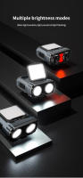 Linterna Frontal LED Recargable Ultra Brillante Mini Para Pesca Y Camping Con Sensor Y Luz De Cabeza Impermeable Clip En La Cara - details 7