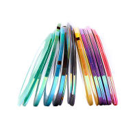 18Pcs Cinta De Uñas Adhesiva En Colores De Dulces Para Arte De Uñas DIY Decoración De Manicura Estilo Mermaid Tamaño 3 - details 3