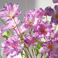 4 Cabezas De Flores Artificiales Largos Pétalos Silken Bouquet Plantas Para Bodas Fiestas Sala De Estar Decoración De Mesa Regalo - details 20