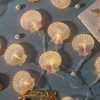 Guirnalda De Conchas LED Iluminación De Batería Para Decoración De Navidad Fiesta De Boda Año Nuevo Fairy Light Ornaments - details 1