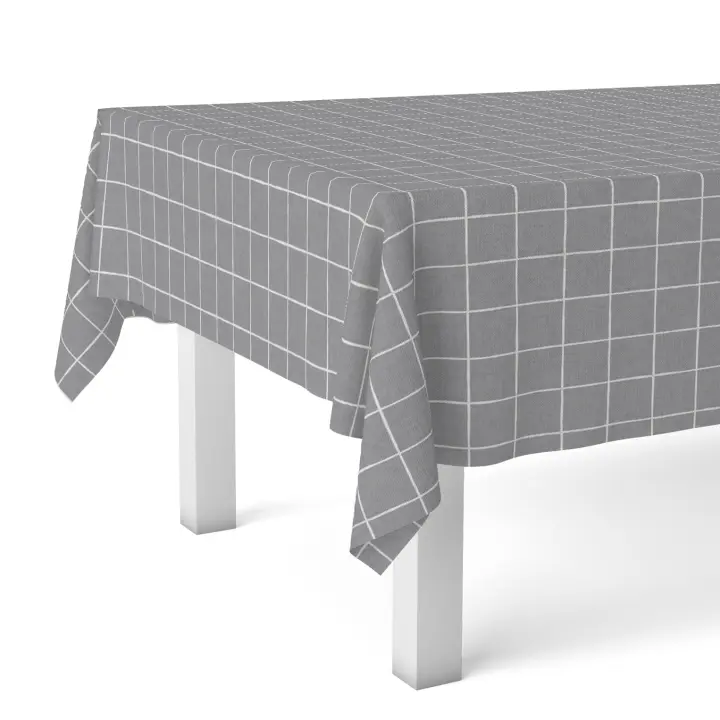 Valentia Home Mantel Hule CUADROS | Mantel Estampado Antimanchas | Mantel Repelente de Agua | Mantel Protección Mesa | Mantel al Corte para Comedor o Cocina | Varios tamaños | Mantel Rectangular y Redondo al Corte - 1