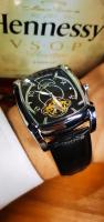 Reloj De Pulsera Mecánico De Lujo Para Hombres Con Fase De La Luna Y Tourbillon Cuarzo Skeleton Automático Manos Luminosas Correa De Cuero Tonneau Resistantes Al Choque Y Agua - details 12