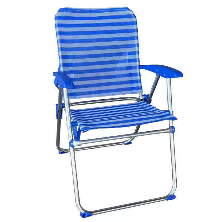 Silla plegable de playa con Cojin estructura de aluminio y tejido Textileno, transpirable y fresco - Maxia Market - 1