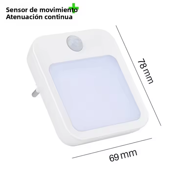 Lámpara Nocturna Con Sensor De Movimiento LED EU Enchufe Luz Noturna Inalámbrica Para Mesa De Cama Habitación Niños - 1