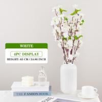 Rama De Cerezo De Seda Artificial Flor De Durazno Para Decoración De Habitaciones Hoteles Accesorios De Fiesta Y Eventos En Rojo Blanco Rosa Amarillo Y Morado - details 6