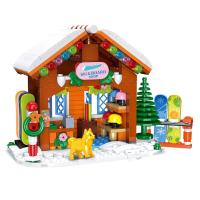 Bloques De Navidad 2024 Juguete Personalizado Para Familia Feliz Festival De Navidad Bloques De Construcción Pequeños Compatible Con Lego Material Plástico - details 4