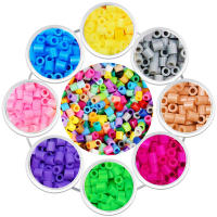 Perler Fuse Bolas De 5.0mm DIY Juguetes De Artesanía Rompecabezas Tangram Jigsaw Beadbond Hama Pixel Puzzle Pegboard Educativo Para Niños Regalo - details 0