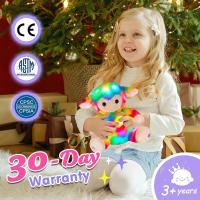 Muñeco De Peluche De 26cm Con Luz LED Y Arcoíris Para Niñas Animal De Peluche Con Luz Que Canta Y Se Puede Dormir Regalo Para Niñas - details 9