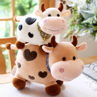 Muñeco De Peluche De Torito Pequeño Y Colorido De Dibujos Animados 25cm Suave Con Bufanda Regalo Kawaii Para Niños - details 1