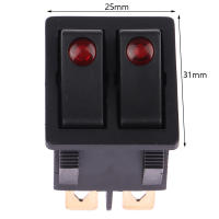 Interruptor Doble Rocker Con Luz ON/OFF 6Pines Botón De Poder Para Placa De Hornear Y Calentador Eléctrico 16A~250V AC Material Plástico - details 2