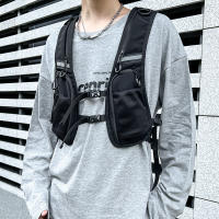 Bolsa De Pecho Hip-hop Para Hombres Ropa De Calle Impermeable Táctico Vestido Bolsas De Almacenamiento Con Bolsillos De Nylon - details 5