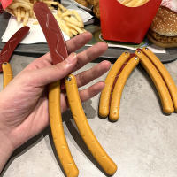 Modelo De Cuchillo 3D Imprimible Con Diseño De Hot Dog Mariposa Plátano Y Radicchio Juguete De Descompresión Para Estudiantes Regalo - details 3
