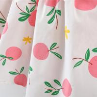 Vestido De Verano Para Niñas 0-3 Años Estilo Casual Con Volante Y Diseño De Pears Florido Manga Corta Tipo Halter Longitud De Pierna Vestido De Mujer - details 16
