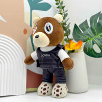 Muñeco De Peluche Kanye 30CM De Alta Calidad Juguete Suave Para Niños Regalo De Cumpleaños Dibujito Famoso Peluche Unisex - details 9