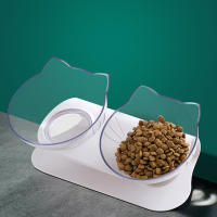 Tazas De Alimento Y Agua Para Gatos Con Soporte Antideslizante Doble Opción Alimentador De Gatos Para Gatos Jóvenes Suministros De Alimentación - details 2