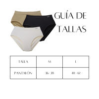 FEVI Pack de 3 Bragas Compresoras Tiro Alto Push Up | en 1 o 3 Colores: Blanco, Negro, Beige - details 1
