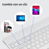 Teclado Inalámbrico Bluetooth Verde Oscuro Para Android iOS Windows Con Ratón Duradero Accesorios Para iPad Teclado Multilingüe Para Tablet - details 3