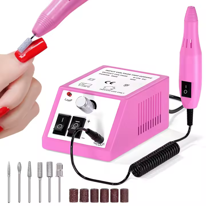 Máquina De Uñas Eléctrica LINMANDA 20000RPM Con Conjunto De Brocas Para Manicura Herramientas De Remoción De Polvo De Gel - 1