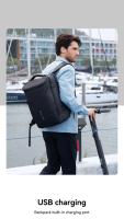 Mochila De Negocios impermeable para hombre, morral de viaje para ordenador portátil con carga USB, se adapta a ordenador portátil de 17 pulgadas y equipo técnico - details 4