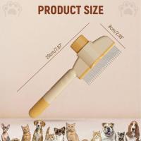 Cepillo Para Gatos Con Botón De Liberación Nueva Cepillo Desplumador Para Cortos Y Largos Cabello Gato Peluquería Para Mascotas - details 5