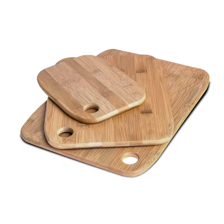 Cosgomarket Conjunto de Tablas de Cortar de Bambú: Ideal para la Cocina y para Servir. Estas Tablas de Madera son Versátiles y Prácticas.(Set 3 Tablas, 20x15/30x23/38x29 cm) - 1