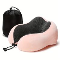 Almohada De Memoria Espuma U Para El Cuello Suave Para Viaje Y Cervical Almohada De Avión Almohada De Descanso Para La Cama - details 0