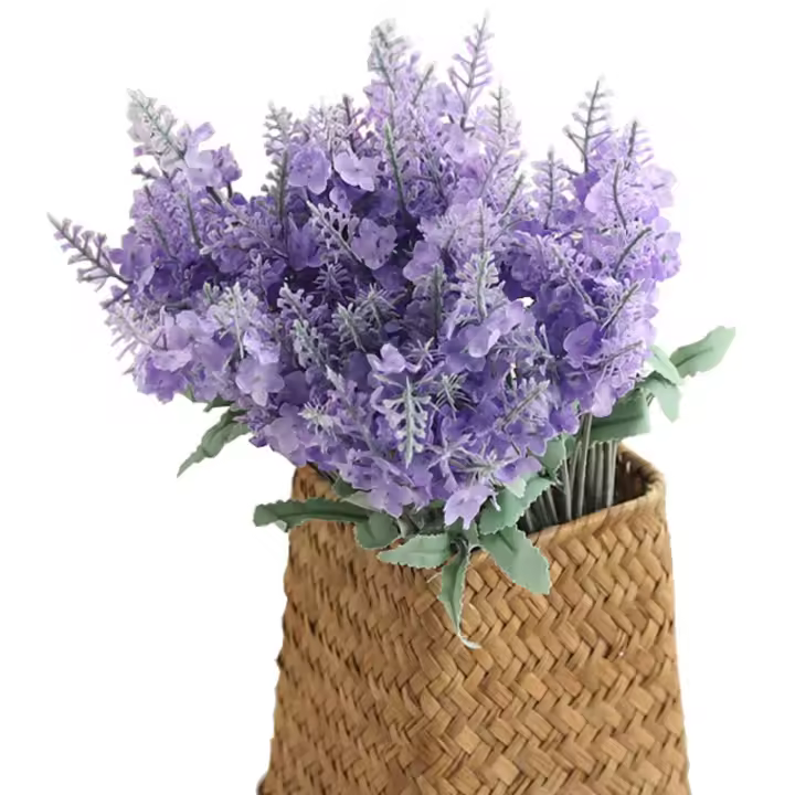 Ramo Artificial De Flores De Lavanda Para Bodas Y Fiestas Románticas Decoración Para Vaso Hogar Y Fondo De Fotografía - 1