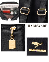 Mochila De Cuero Para Mujer Estilo Vintage Casual Día Escuela Saco a Dos Negro Lujoso Con Bolsillo Exterior Y Cremallera Cierre - details 1