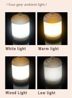 Lámpara De Mesa Portátil LED Recargable Impermeable Para Camping Luz Nocturna Dimmable Multi-function Touch Bedside Lamp - details 5