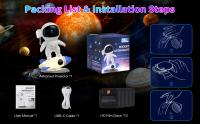 Proyector De Galaxia Para Dormitorio Decoración Regalo Para Niños Luz Nocturna Astronáutica Planetario Rotativo 360° - details 4