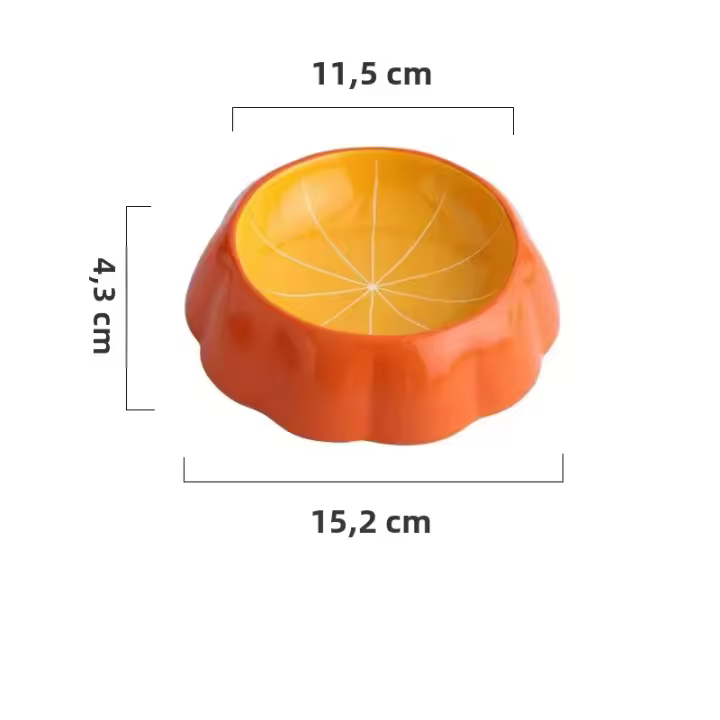Cuenco De Alimentos Para Mascotas De Cerámica En Forma De Sandía Y Fresa Diseño Lindo Para Gatos Pequeños Y Perros Colores Variados Proveedores De Agua - 1