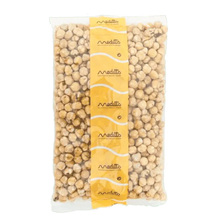 MEDITTS - Avellanas Tostadas 1kg - Enteras y Peladas - 1