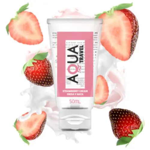 AQUA TRAVEL - Lubricante de sabor ideal para la intimidad en cualquier lugar - 1