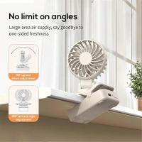 Mini ventilador portátil con clip: ventilador recargable para exteriores, refrigerador de aire con velocidad ajustable - details 3