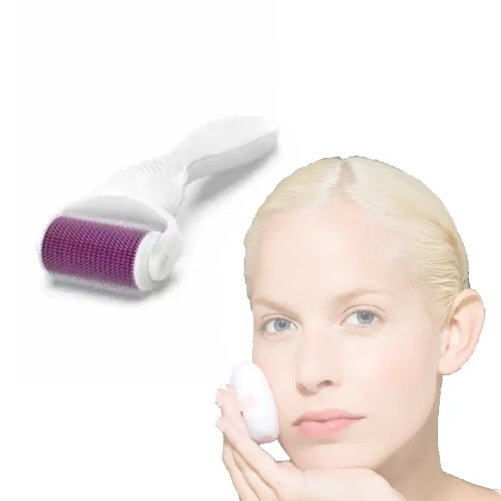 Sistema De 3 En 1 Derma Roller Personalizado Logo 0.25 Mm Negro Mate Titanio Herramienta De Cuidado De La Piel Del Rostro - 1